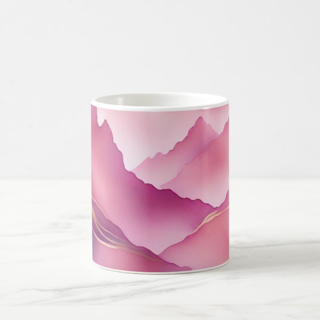 Caneca De Café Pedra de mármore Dourada rosa, rosa, (Centro)