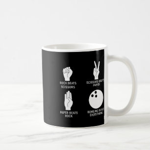 Caneca De Café Pedra Papel Tesoura Boliche Derrota Tudo Boliche