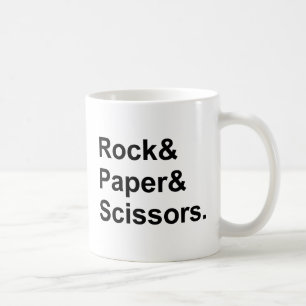 Caneca De Café Pedra Papel Tesoura   Jogo de Azar