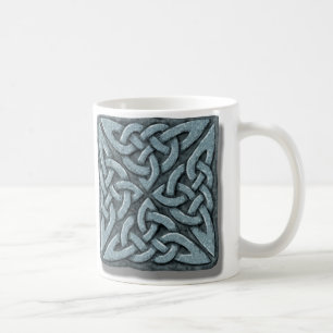 Caneca De Café Pedra quadrada do nó 4 celtas