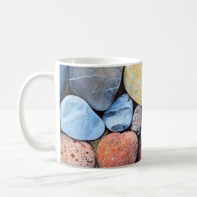 Caneca De Café Pedras amarelas e cinzas castanhas (Esquerda)