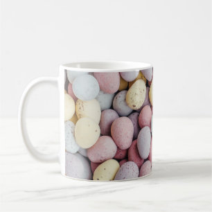Caneca De Café Pedras brancas, roxas e amarelas