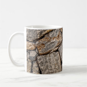 Caneca De Café Pedras de parede, pedras de alvenaria