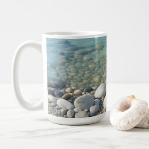 Caneca De Café Pedras Praia Linda Natureza Pebbles Shore