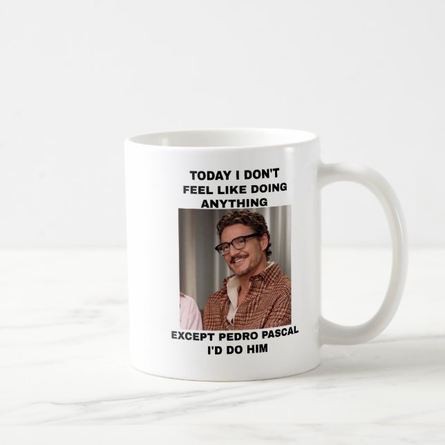 Caneca De Café Pedro Pascal Mug | Pascal Pedro Fan Gift Mug (Direita)