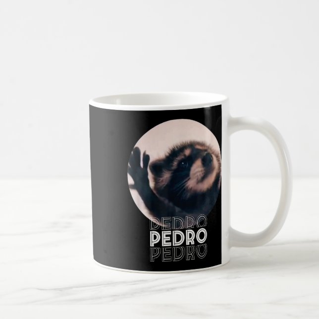Caneca De Café Pedro Racoon Dance Popular Internet Memache D (Direita)
