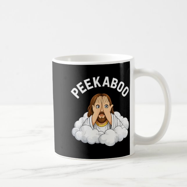 Caneca De Café Peekaboo Jesus (Direita)
