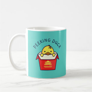 Caneca De Café Peeking Duck Pun