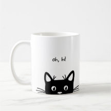 Peeking Gatinho Mug