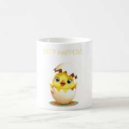 Caneca De Café Peep Happenes" Pintinho-T-Shirt