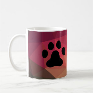 Caneca De Café Pegada animal, pata de gato/cão