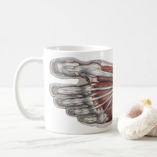 Caneca De Café Pegada de Anatomia Humana Vintage Podologia Pés