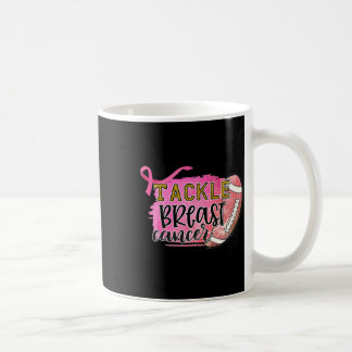 Caneca De Café Pegada no Cancer da mama com Cancer de aviso