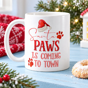 Caneca De Café Pegadas de Pata de Animal Engraçado Presente de Na
