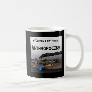Caneca De Café Pegadas do carbono - Anthropocene