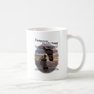 Caneca De Café Pegadas na areia…