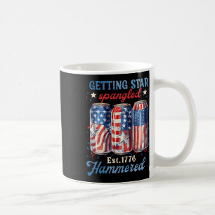 Caneca De Café Pegando Star Spanged Hammered Engraçado América