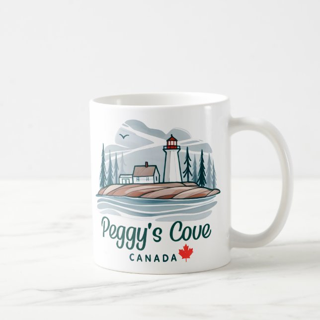 Caneca De Café Peggy's Cove Canada (Direita)