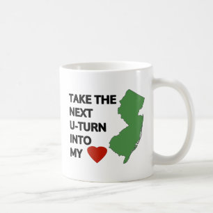 Caneca De Café Pegue a próxima virada para o meu coração