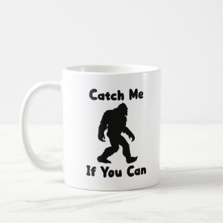 Caneca De Café Pegue-Me Se Puder Bigfoot Sasquatch