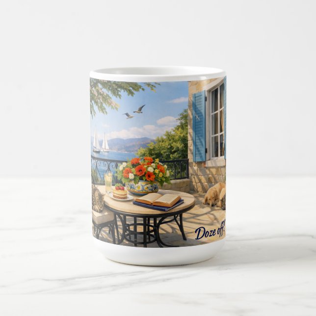 Caneca De Café Pegue no sono! Sabedoria Selva Marinha Antiga (Centro)