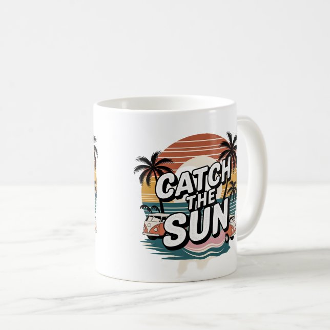 Caneca De Café Pegue o Sol (Frente Esquerda)