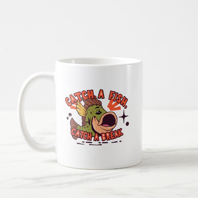 Caneca De Café Pegue, Relaxe, Repita! (Esquerda)
