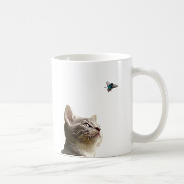 Caneca De Café Peguem aquele gato voador! Coffee Mug (Direita)