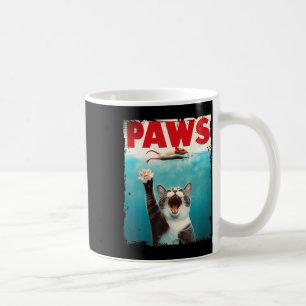 Caneca De Café Peitos de Gato de Gato Paródia Tubarão de Gato Per