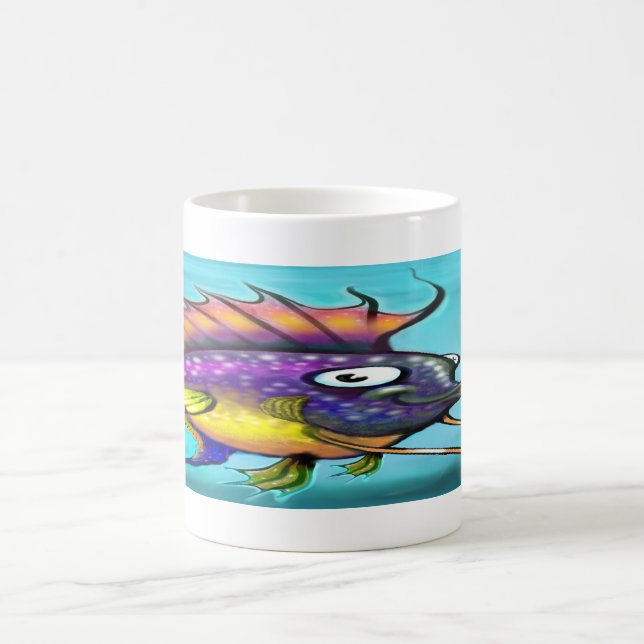 Caneca De Café Peixe Arco-Íris (Centro)