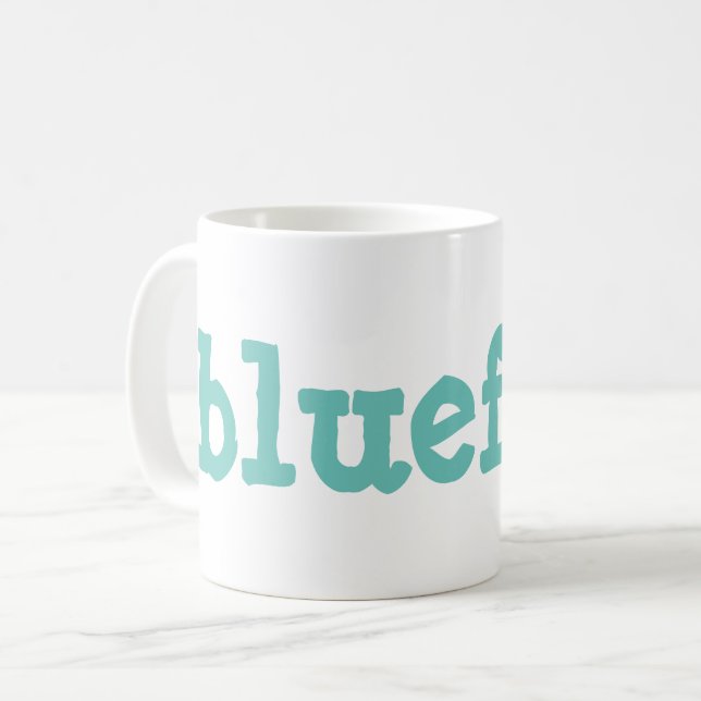 Caneca De Café peixe-azul (Frente Esquerda)