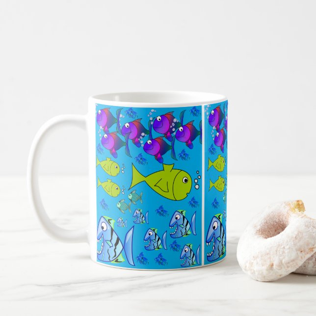 Caneca De Café peixe-caneca (Com Donut)