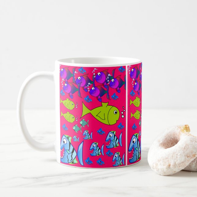 Caneca De Café peixe-caneca (Com Donut)