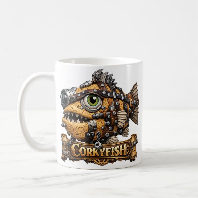 Caneca De Café Peixe Corky (Esquerda)