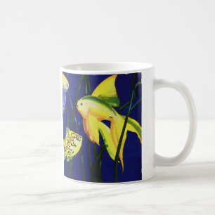 Caneca De Café Peixe da Vida Marinha Antiga, Peixes Dourados Fant