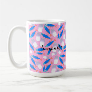 Caneca De Café Peixe E Sal