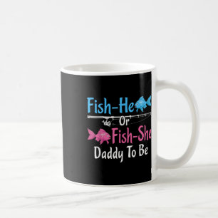 Caneca De Café Peixe-ele ou Peixe-ela Papai Para Ser Revelação do
