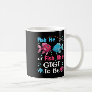 Caneca De Café Peixe Ele Ou Peixe Ela Revelação De Gênero Família