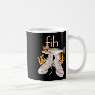 Caneca De Café Peixe Fih Scute Ss Bonito Sss Peixe Divertido Peix