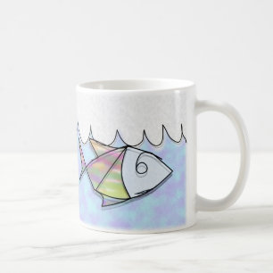 Caneca De Café Peixe Fio