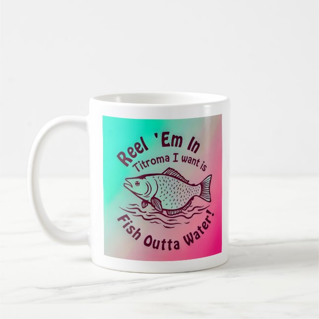 Caneca De Café Peixe Fora d'Água (Esquerda)