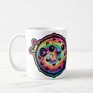 Caneca De Café Peixe Fugu Tie Dye