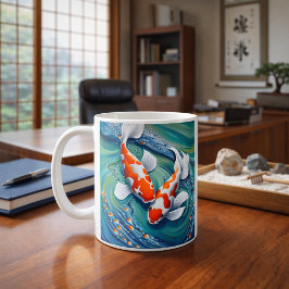 Caneca De Café Peixe Koi