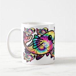 Caneca De Café Peixe Koi Tie Dye