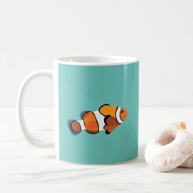 Caneca De Café Peixe-Palhaço  (Com Donut)