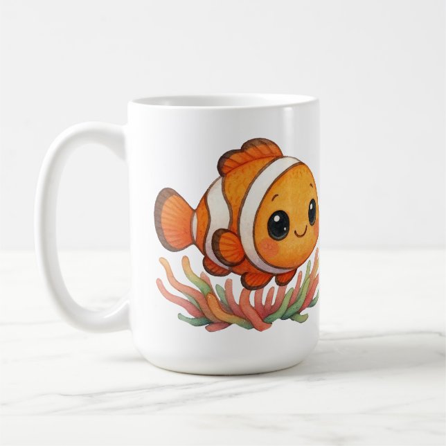 Caneca De Café Peixe-Palhaço Fofo (Esquerda)