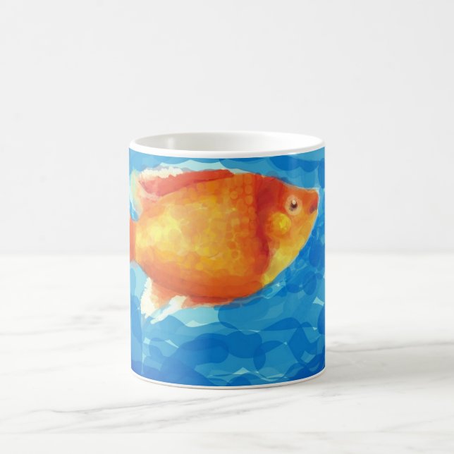 Caneca De Café Peixe pequeno laranja (Centro)