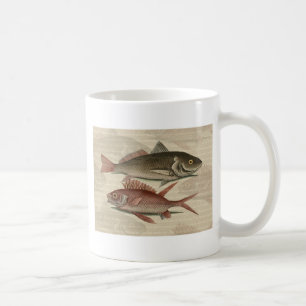 Caneca De Café Peixe Perca Vermelha Arte de Pescador