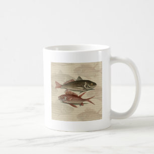 Caneca De Café Peixe Red Perch Pescador Art