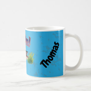 Caneca De Café "Peixe!" Trophy Pike Em Habitat Natural